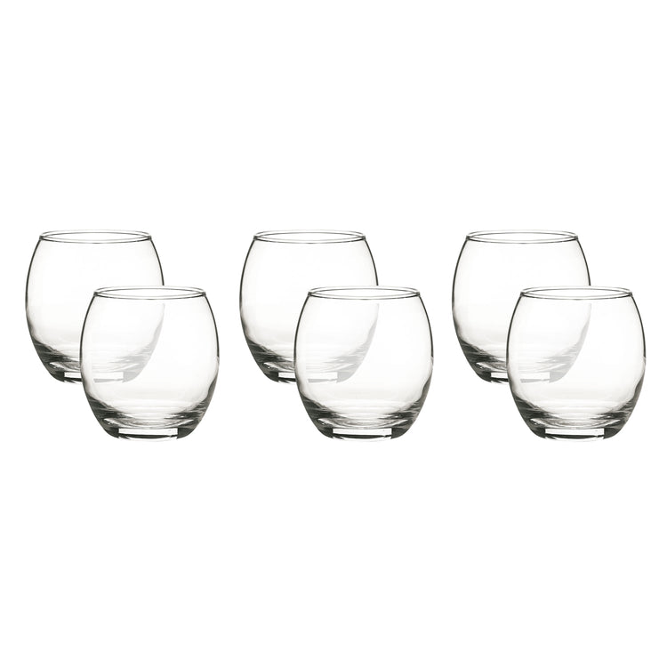 LAV - Ensemble de 6 Verres Empires, Capacité de 385mL, Vont au Lave-Vaiselle - Simple Boutique