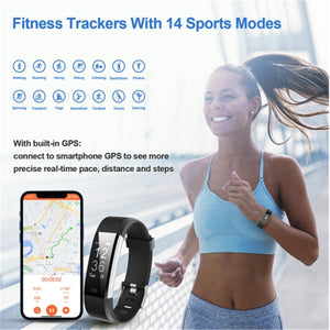 LetsCom - Tracker de Santé et de Fitness/ Montre Intélligente, Bluetooth 5.0, Rose - Simple Boutique