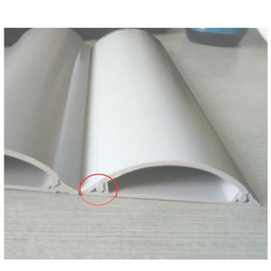 Linkit Security - Cache Fils pour Plancher de 2 Mêtre, 70x20x2.10mm, Adhésif, Blanc - Simple Boutique