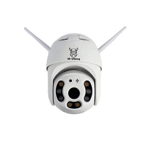 Linkit Security - Caméra IP-Viking Extérieur 1080P, Wi-Fi, Infrarouge, Objectif 2MP, Blanc - Simple Boutique