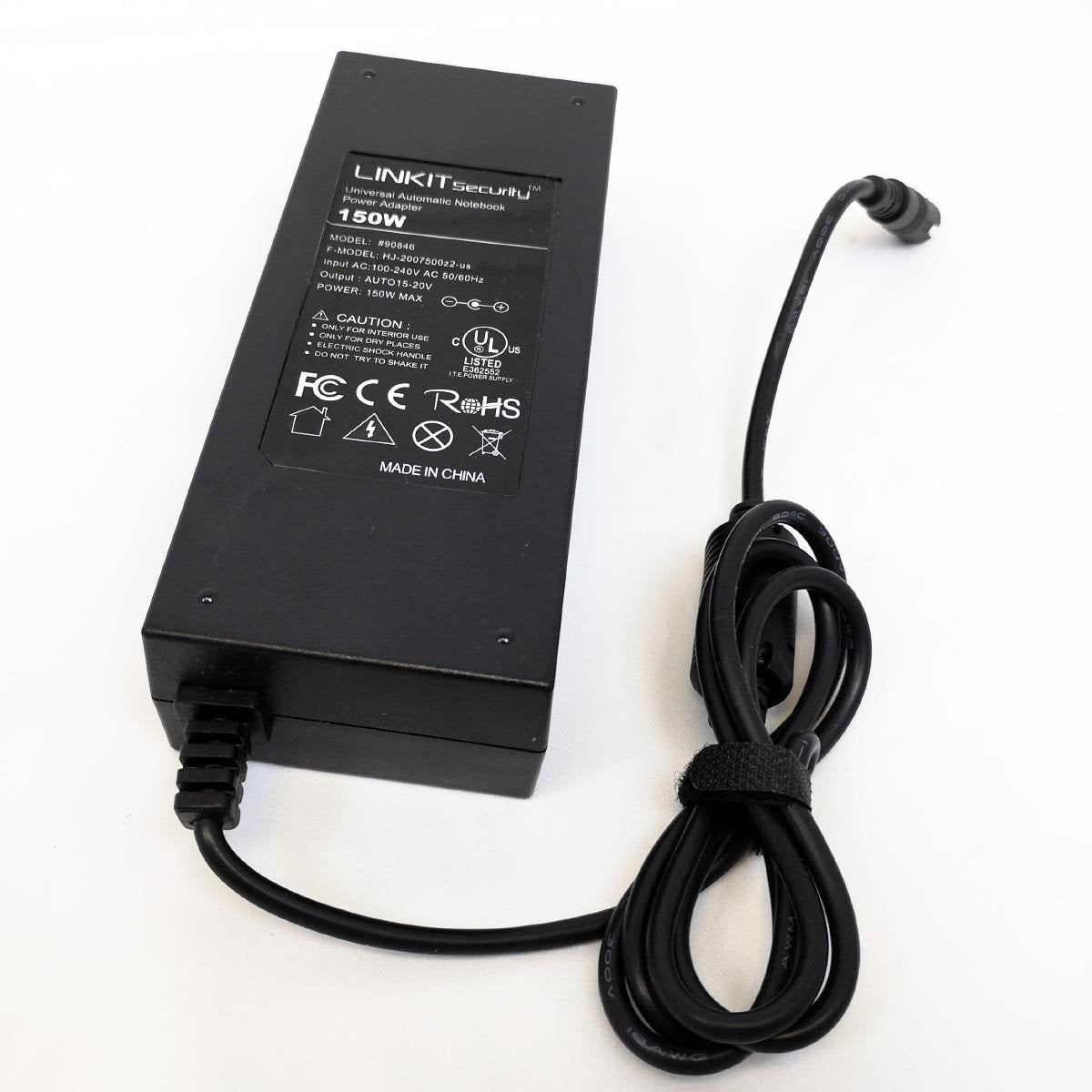 Linkit Security Chargeur Universel Portable Automatique 100-240V 15-20VDC 13 Embouts Culus 150W - Simple Boutique