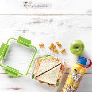 LocknLock - Ensemble de 2 Contenants à Sandwich en Plastique EasyLunch, Capacité de 473mL, Vert - Simple Boutique