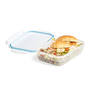 LocknLock - Ensemble de 2 Contenants en Plastique EasyMatch, Hermétiques et Étanches, Capacité de 850mL, Bleu - Simple Boutique