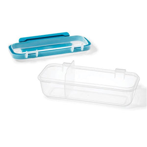 LocknLock - Ensemble de 2 Contenants pour Collations et Trempettes, Capacité de 414mL, Bleu - Simple Boutique