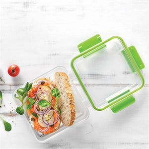 LocknLock - Ensemble de 2 Contenants pour Sandwich Double EasyLunch, Capacité de 946mL, Vert - Simple Boutique