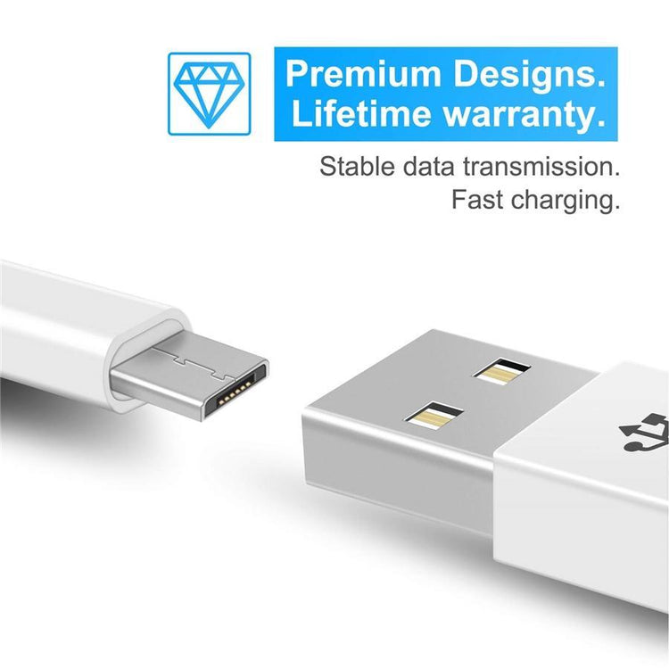 MENEEA Câble de Recharge 26 Pi et Synchronisation de Données avec Support Mural et Kit de Montage pour Caméra Wyze Cam Pan Blanc - Simple Boutique