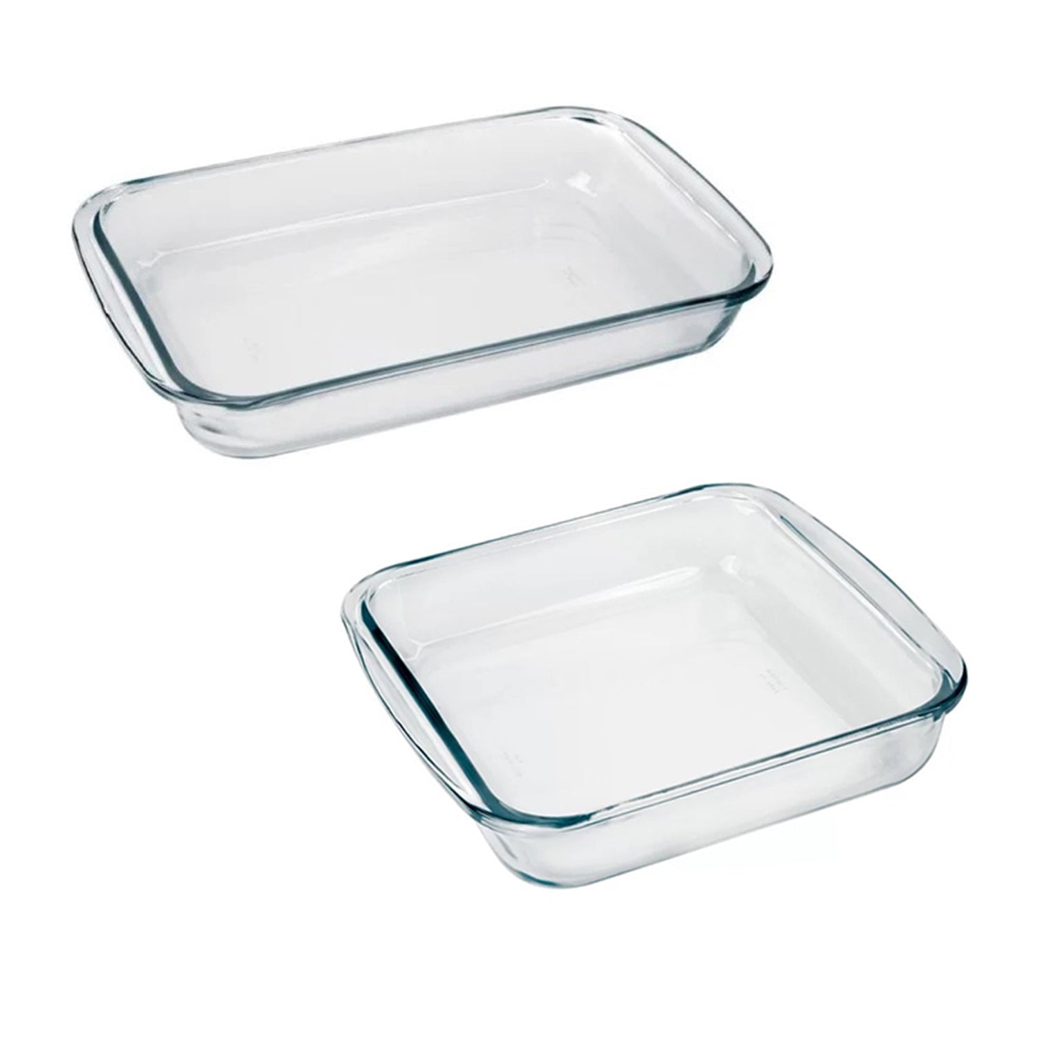 Marinex - Ensemble de 2 Plats de Cuisson en Verre, Température Maximum de 572 Fahrenheit - Simple Boutique