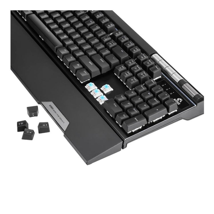 Marvo Pro - Clavier de Jeu Mécanique Filaire avec 119 Touches et Rétro-Éclairage RGB, Noir - Simple Boutique
