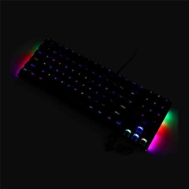 Marvo Pro - Clavier de Jeu Mécanique Filaire avec 89 Touches et Rétro-Éclairage RGB, Noir - Simple Boutique