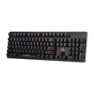 Marvo Pro - Clavier de Jeu Mécanique Filaire avec Rétro-Éclairage RGB, Noir - Simple Boutique