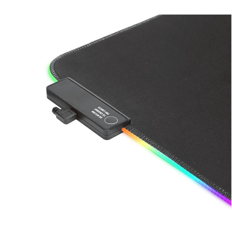 Marvo Pro - Tapis de Souris XL, 800x310x3mm, Avec Éclairage RGB, Noir - Simple Boutique