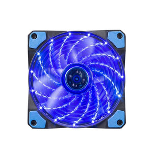 Marvo Pro - Ventilateur pour Ordinateur de Bureau, 120 mm, 9 Lames et 15 LED, Bleu - Simple Boutique
