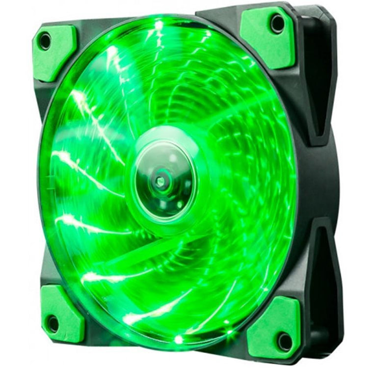 Marvo Pro - Ventilateur pour Ordinateur de Bureau, 120mm, 9 Lames et 15 LED, Vert - Simple Boutique