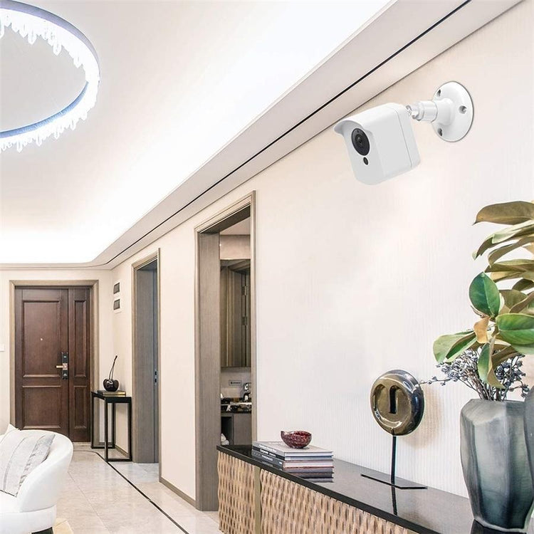 Meinsa Support de Montage Mural Wyze, Monture de protection pour Intérieur/Extérieur, Étanche et Réglable à 360 degrés avec Housse de protection pour Wyze Cam V2 blanc - Simple Boutique
