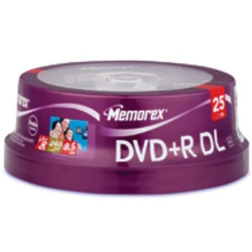 Memorex Disques Vierges DVD+R DL 8.5GB 8X 15PK - Simple Boutique