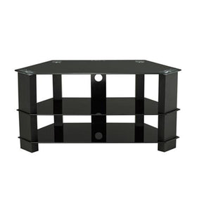 Meuble TV A 3 Tablettes En Verre Trempé - Simple Boutique