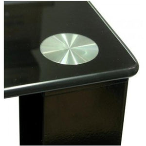 Meuble de Télé 3 tablettes de verre trempé NOIR 32" à 55" - Simple Boutique