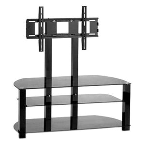 Meuble de Télé 3 tablettes de verre trempé NOIR 32" à 55" - Simple Boutique