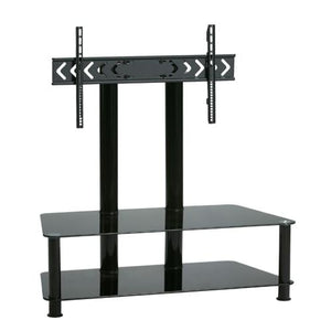 Meuble de Télé avec 2 tablettes de verre NOIR 32" à 50" - Simple Boutique