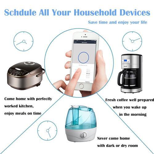 Mini Prises de Courrant Smart pour Google Home et Amazon Alexa Paquet de 2 Blanc - Simple Boutique