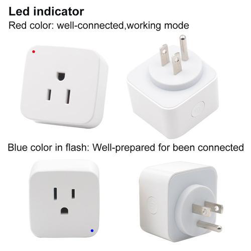 Mini Prises de Courrant Smart pour Google Home et Amazon Alexa Paquet de 2 Blanc - Simple Boutique