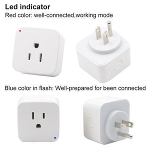 Mini Prises de Courrant Smart pour Google Home et Amazon Alexa Paquet de 2 Blanc - Simple Boutique