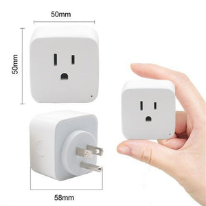 Mini Prises de Courrant Smart pour Google Home et Amazon Alexa Paquet de 2 Blanc - Simple Boutique