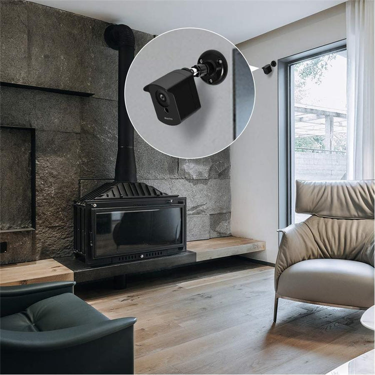 Moctra Support de Montage Mural Wyze, Monture de protection pour Intérieur/Extérieur, Étanche et Réglable à 360 degrés avec Housse de protection pour Wyze Cam V2 Noir - Simple Boutique
