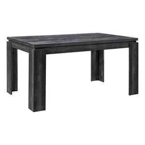Monarch Specialties I 1089 Table A Manger, 60" Rectangulaire, Cuisine, Salle À Manger, Stratifié, Noir, Contemporain, Moderne - Simple Boutique