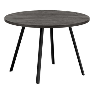 Monarch Specialties I 1153 Table A Manger, 48" Rond, Petit, Cuisine, Salle À Manger, Métal, Stratifié, Noir, Contemporain, Moderne - Simple Boutique