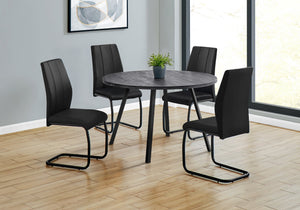 Monarch Specialties I 1153 Table A Manger, 48" Rond, Petit, Cuisine, Salle À Manger, Métal, Stratifié, Noir, Contemporain, Moderne - Simple Boutique