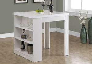 Monarch Specialties I 1345 Table A Manger, 36" Rectangulaire, Petit, Hauteur Du Comptoir, Cuisine, Salle À Manger, Stratifié, Blanc, Contemporain, Moderne - Simple Boutique