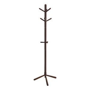 Monarch Specialties I 2004 Patère, Portemanteau, Sur Pied, 9 Crochets, Entrée, 69"h, Chambre À Coucher, Bois, Brun, Contemporain, Moderne - Simple Boutique