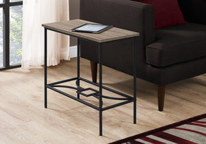 Monarch Specialties I 2075 Table D'appoint, Côté, Bout, Étroit, Petit, 2 Niveaux, Salon, Chambre À Coucher, Métal, Stratifié, Brun, Noir, Contemporain, Moderne - Simple Boutique