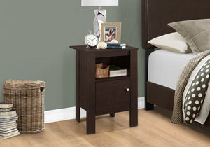 Monarch Specialties I 2135 Table D'appoint, Côté, Bout, Table De Nuit, Lampe, Rangement, Salon, Chambre À Coucher, Stratifié, Brun, Transitionnel - Simple Boutique