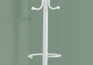 Monarch Specialties I 2164 Patère, Portemanteau, Sur Pied, Barre De Suspension, 6 Crochets, Entrée, 68"h, Chambre À Coucher, Métal, Blanc, Contemporain, Moderne - Simple Boutique