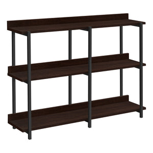 Monarch Specialties I 2215 Table D'appoint, Console, Entrée, Étroit, Sofa, Salon, Chambre À Coucher, Métal, Stratifié, Brun, Noir, Contemporain, Moderne - Simple Boutique