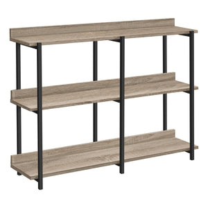 Monarch Specialties I 2218 Table D'appoint, Console, Entrée, Étroit, Sofa, Salon, Chambre À Coucher, Métal, Stratifié, Brun, Noir, Contemporain, Moderne - Simple Boutique