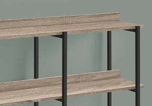 Monarch Specialties I 2218 Table D'appoint, Console, Entrée, Étroit, Sofa, Salon, Chambre À Coucher, Métal, Stratifié, Brun, Noir, Contemporain, Moderne - Simple Boutique