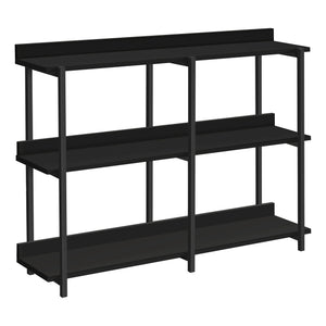 Monarch Specialties I 2219 Table D'appoint, Console, Entrée, Étroit, Sofa, Salon, Chambre À Coucher, Métal, Stratifié, Noir, Contemporain, Moderne - Simple Boutique