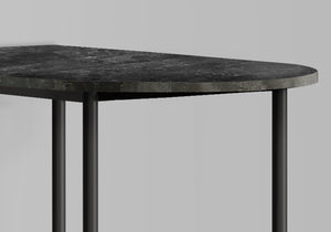 Monarch Specialties I 2325 Bar Maison, Table De Bar, Hauteur Bar, Pub, 36" Rectangulaire, Petit, Cuisine, Métal, Stratifié, Aspect Marbre Gris, Noir, Contemporain, Moderne - Simple Boutique