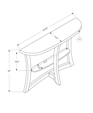 Monarch Specialties I 2416 Table D'appoint, Console, Entrée, Étroit, Sofa, Salon, Chambre À Coucher, Stratifié, Brun, Contemporain, Moderne - Simple Boutique