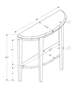 Monarch Specialties I 2451 Table D'appoint, Console, Entrée, Étroit, Sofa, Salon, Chambre À Coucher, Stratifié, Blanc, Contemporain, Moderne - Simple Boutique