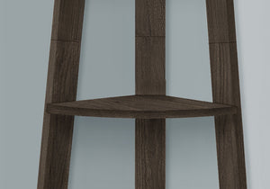 Monarch Specialties I 2469 Étagère À Livres, Étagère, Étagère, Coin, 5 Niveaux, 72"h, Bureau, Chambre À Coucher, Stratifié, Brun, Contemporain, Moderne - Simple Boutique