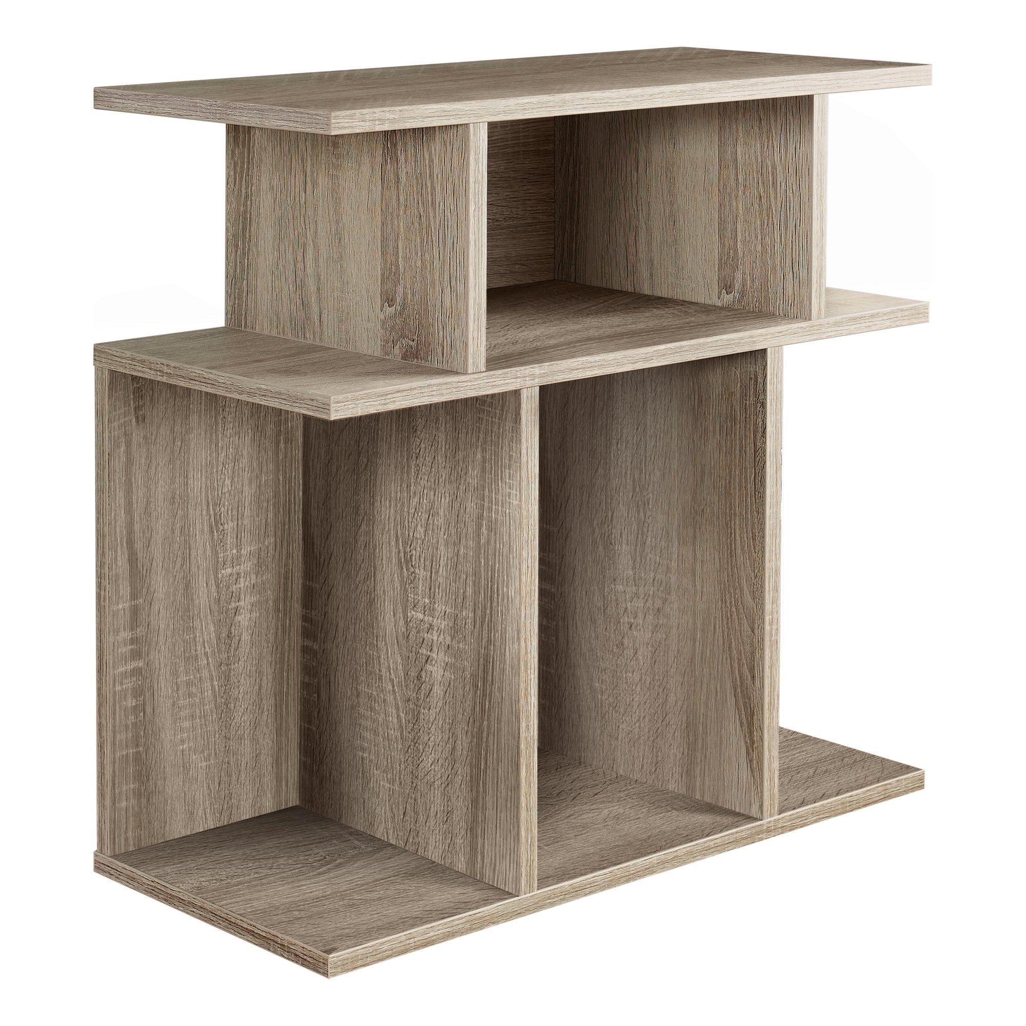 Monarch Specialties I 2476 Table D'appoint, Côté, Bout, Table De Nuit, Lampe, Salon, Chambre À Coucher, Stratifié, Brun, Contemporain, Moderne - Simple Boutique