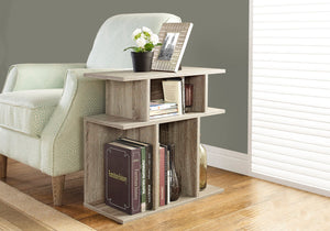 Monarch Specialties I 2476 Table D'appoint, Côté, Bout, Table De Nuit, Lampe, Salon, Chambre À Coucher, Stratifié, Brun, Contemporain, Moderne - Simple Boutique
