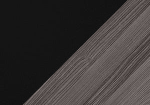 Monarch Specialties I 2477 Table D'appoint, Côté, Bout, Table De Nuit, Lampe, Salon, Chambre À Coucher, Stratifié, Noir, Gris, Contemporain, Moderne - Simple Boutique