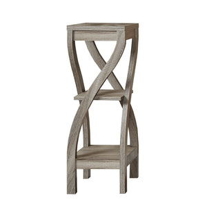 Monarch Specialties I 2480 Table D'appoint, Côté, Bout, Support Pour Plantes, Carré, Salon, Chambre À Coucher, Stratifié, Brun, Contemporain, Moderne - Simple Boutique