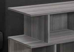 Monarch Specialties I 2481 Table D'appoint, Côté, Bout, Table De Nuit, Lampe, Salon, Chambre À Coucher, Stratifié, Gris, Contemporain, Moderne - Simple Boutique