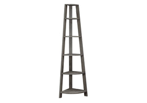 Monarch Specialties I 2497 Étagère À Livres, Étagère, Étagère, Coin, 5 Niveaux, 72"h, Bureau, Chambre À Coucher, Stratifié, Brun, Contemporain, Moderne - Simple Boutique